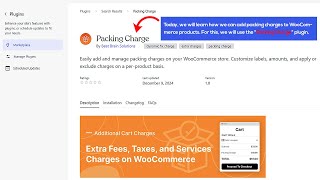 Add Packing Charges in Woocommerce Products Using The Packing Charge Plugin | Configure & Apply Fees