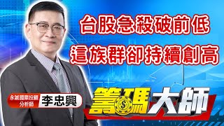 中視【籌碼大師】20220418 #李忠興：台股急殺破前低 這族群卻持續創高 #中視 #中視新聞 #籌碼大師 #股市看中視