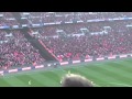 Bristol City fans at Wembley! GOAL! celebration!!