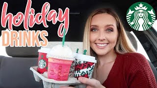 trying every starbucks holiday drink (the first time Starbucks ever disappointed...)