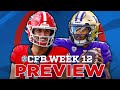 Week 12 College Football Preview & Predictions | Georgia-Tennessee, Washington-Oregon St. & more!