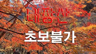 Hiking 내장산 등산 초보불가 코스 신선봉 최단거리