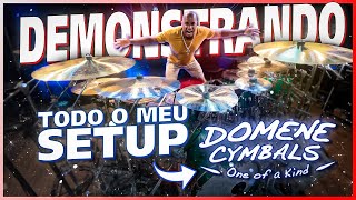 Conheça agora cada timbre do meu setup Domene cymbals