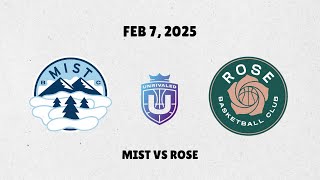 Mist vs Rose - Feb 7, 2025 | FULL GAME UNRIVALED Women's Basketball