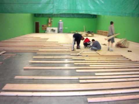 Building the floor -- Arizona Badminton Center Building the floor -- Arizona Badminton Center