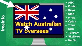 Watch Australian TV Channels Outside Australia Overseas