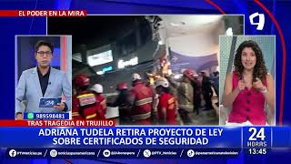 Adriana Tudela retira PL para que certificados de inspección técnica sean indeterminados