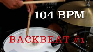 Backbeat Drum Groove #1 - 104 BPM