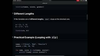 zip() Function - Examples Exorcises Quiz | Python Tutorial