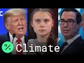 Greta Thunberg Hits Back at Trump's, Mnuchin's Climate Criticism at Davos