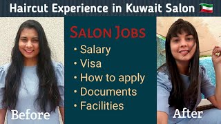 Haircut in Kuwait salon | Salon job salary Kuwait | Ladies job Kuwait | long to short haircut