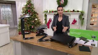 WorkEZ Professional Adjustable Ergonomic Desk Stand on QVC