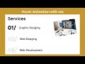 CSS Animation Tutorial: Creating Text Hover Effects for Website Sections