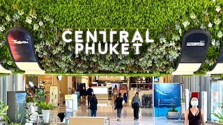 Central Phuket Floresta shopping mall. TEST \u0026 GO season 2022. Tropical island, Thailand New 4k video