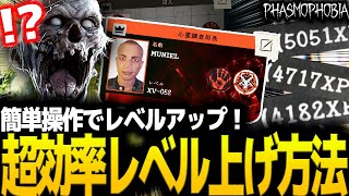 【Phasmophobia】簡単操作でレベル上げ！ SunnyMeadowsでの超効率レベリング方法を紹介！【解説】