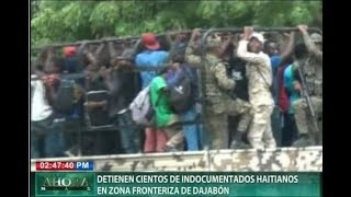 Detienen cientos de indocumentados haitianos en zona fronteriza de Dajabón