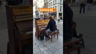 Beautiful Piano Music in the Heart of Belgium 🎶✨#shortvideo #shortsvideo #travel #music