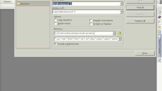 PHPEdit Search and replace tutorial