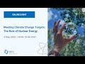 Meeting Climate Change Targets: The Role of Nuclear Energy