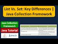 List Vs. Set: Key Differences | Java Collection Framework