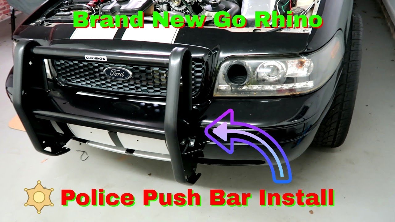 Easiest Way To Install A Police Push Bar On A Crown Victoria - YouTube