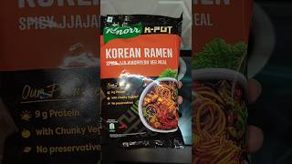 Knorr Spicy Korean JAJANGMYEON Ramen 🍜🥵 #ashortaday #shorts #jajangmyeong