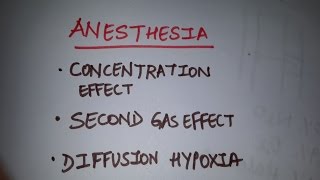 Anesthesia simplified for students - Concentration effect, Second gas effect