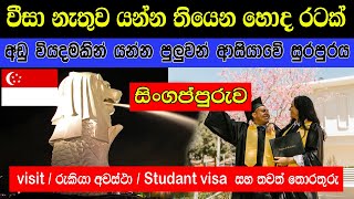 අඩුම මුදලකින් යන්න පුළුවන් සුපිරි රටක් | Singapore sinhala | Singapore job sinhala | Singapore