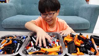 예준이의 레고 테크닉 트럭 자동차 장난감 조립놀이 게임 플레이 Lego Technic Truck Car Toy Assembly