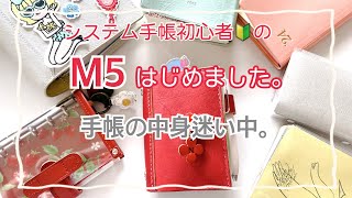 【M5手帳の中身】システム手帳初心者の手帳の中身