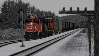 Open Rails - CN Ruel Subdivision | TimeTable Mode | Train 203 (Capeol - Foleyet)