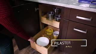 Rev-A-Shelf 4PIL Base Cabinet Pullout Pilaster System Kit Overview | KitchenSource.com