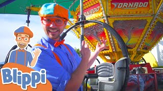 Blippi Visits A Kids Theme Park And More Learning With Blippi | Educational Videos For Kids