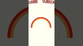 🌈Draw Rainbow using Turtle Graphics in Python|Drawing Rainbow with Python Turtle|#short#python#viral