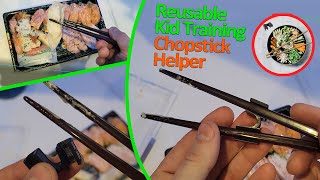 IT WORKS! Chopstick Helper for Kids, Tutorial on How to Use Chopsticks for Adults