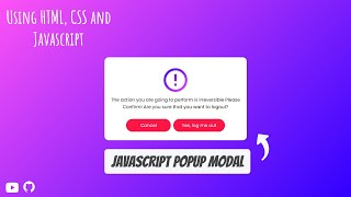 Animated Javascript popup modal Design using HTML, CSS and JS | Free Sourcecode