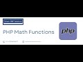 PHP Math Functions | Part 8