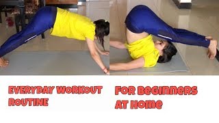 WORKOUT for BEGINNERS at home | Everyday Full BODY workout to lose weight fast | NO equipment
