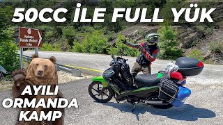 Ayılı Ormanda 1 Gece Kamp / 50CC Motor İle 2 Kişi