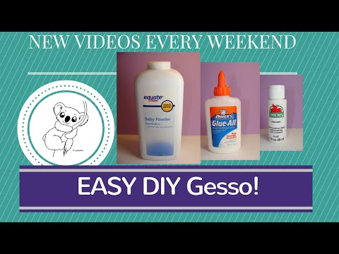 EASY DIY Gesso process TUTORIAL EASY DIY Gesso process TUTORIAL