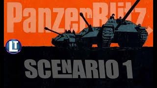 PANZERBLITZ SITUATION 1 Playthrough / Example of Gameplay / AVALON HILL Board Game /RETRO GAME NIGHT