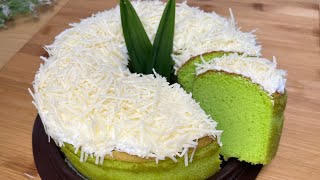 Bolu Pandan Super Lembut Ekonomis 4 Telur❗️Lembutnya Tahan Lama