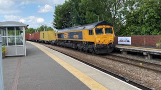 66788 “Locomotion 15” with 43 containers 12:40 15E Lea Road 24/6/2024