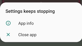 Fix Samsung A01 core settings not opening | Samsung settings keeps stopping | settings not opening