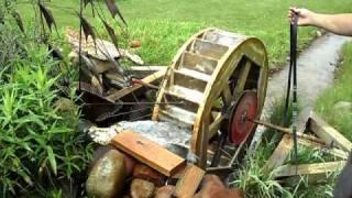 Home made  water wheel