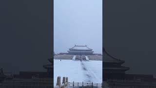 【白雪覆蓋的紫禁城The Forbidden City covered with snow】