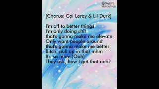 Coi Leray ft. Lil Durk - No More Parties [Remix] (Lyrics)