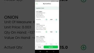 Bisync Operator: To do Inventory Count
