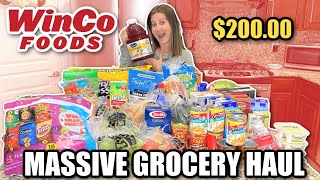 MASSIVE WINCO FOODS GROCERY HAUL | Large Family Winco Grocery Haul for the week