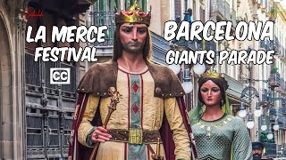 La Mercè Festival Barcelona Giants Parade start Spain 2016